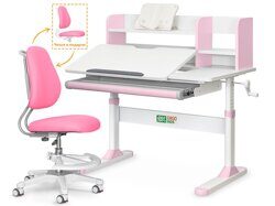 Комплект парта ErgoKids TH-330 + кресло ErgoKids Y-507 розовый