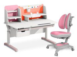 Комплект стол с электроприводом Mealux Electro 730 + надстройка +кресло Onyx Duo Y-115 pink
