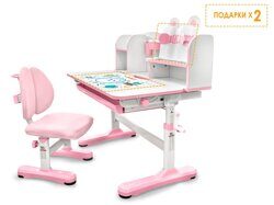 Mealux Комплект парта и стульчик EVO Panda XL (88см) розовый