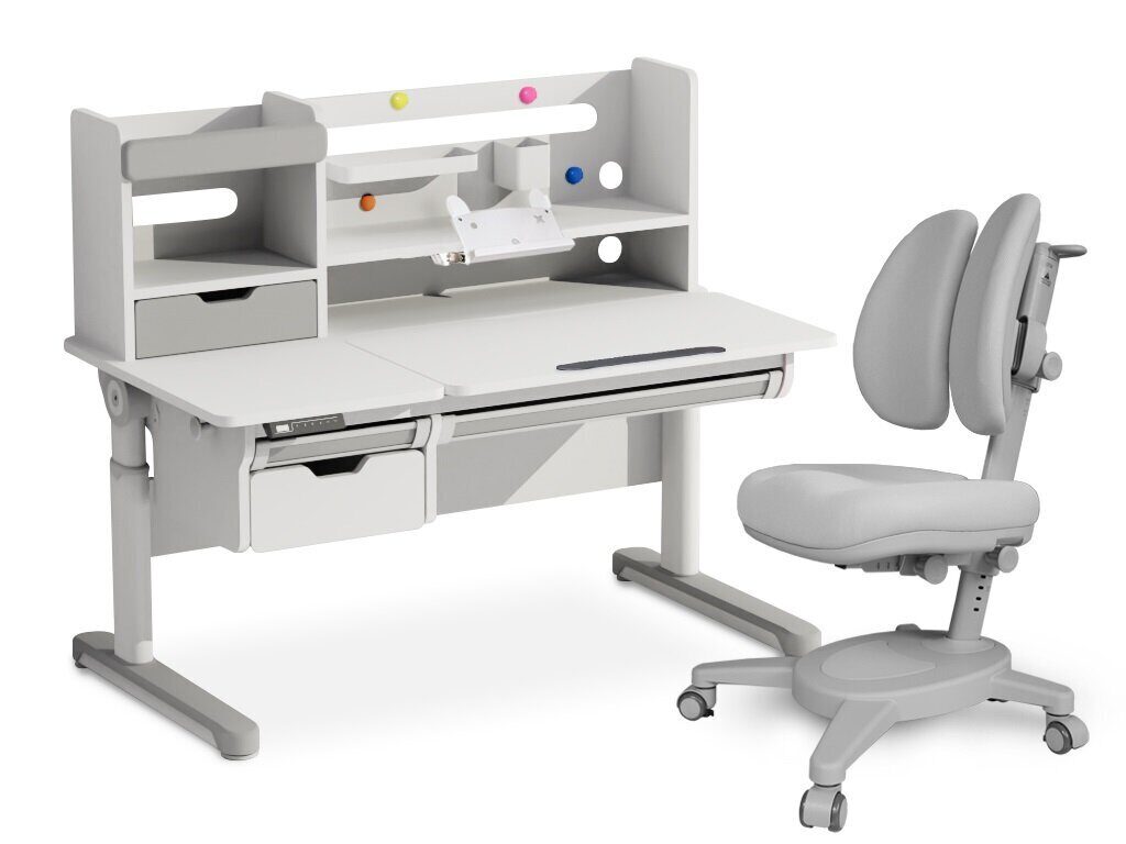 Комплект стол с электроприводом Mealux Electro 730 + надстройка +кресло Onyx Duo Y-115 grey